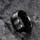 Men's Titanium Black Wedding Ring Carved Design with Gift 3