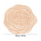 Round Washable Placemats 15 inch Rose Pattern Gold Silver 3