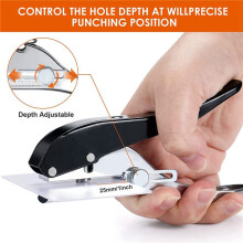 2set 8mm Heavy Duty Single Hole Puncher for Paper Crafting,20 Sheet Punch Capacity,Round Puncher Plier Paper Cutter