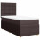 VidaXL vidaXL Boxspringbett mit Matratze Dunkelbraun 90x200 cm Stoff 3