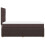 VidaXL vidaXL Boxspringbett mit Matratze Dunkelbraun 90x200 cm Stoff 7