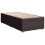 VidaXL vidaXL Boxspringbett mit Matratze Dunkelbraun 90x200 cm Stoff 10