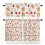 Gingerbread Man Kitchen Curtains Set White Rod Pocket 1