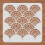 Plastic Art Deco Stencil Geometric Floral Pattern 30x30cm 3