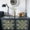 Plastic Art Deco Stencil Geometric Floral Pattern 30x30cm 7