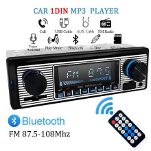 Retro Car Stereo MP3 Player with FM Radio BT USB AUX