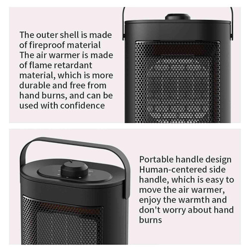Ceramic Space Heater with Thermostat Timer and Remote 2