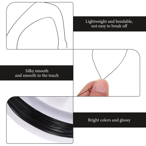 Non-Fading Black Galvanized Iron Wire for Floristry and 1
