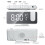 LED Projection Alarm Clock White 7.5 inch Dual Alarm 2