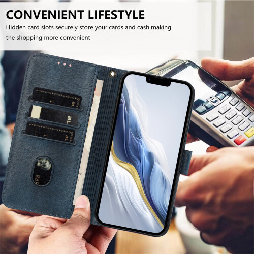 Θήκη πορτοφολιού OnePlus Nord N300 με δερμάτινο μαγνητικό κλείσιμο 2
