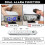 LED Projection Alarm Clock White 7.5 inch Dual Alarm 4