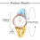 Women's Braided Elastic Quartz Watch with Stretchy 4