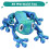 3D Printed Magnetic Frog Articulated Decor 8 inch 3