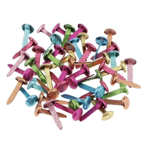 Patterned Mini Brads for Scrapbooking 8x15mm 50 or 100 1