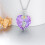 Frog Necklace in 925 Sterling Silver with Birthstone Crystal 2