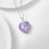 Frog Necklace in 925 Sterling Silver with Birthstone Crystal 3