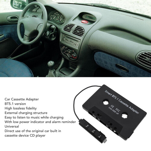Bluetooth Cassette Receiver DC5V BT5.1 Universal Adapter 2