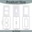 Foam Outlet and Switch Insulation Pads 30 pcs 4" x 2.5" 2
