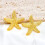 Gold Stud Earrings Women Conch Starfish Seashell Boho Ocean 8