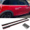 Car Side Skirts Extension Lip Splitters 6 pcs 78.7 in Gloss 6