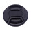 Black Round Plastic Front Lens Cap 55mm 1 Pack 6