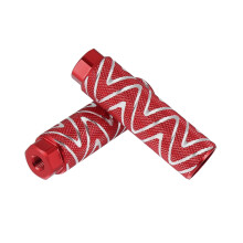 Rear Foot Pegs Aluminum Alloy 1 Pair 3/8 inch Axles Red