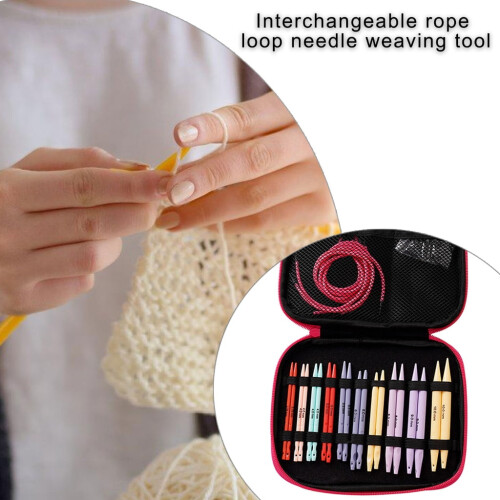 Circular Knitting Needles with Accessories in Zippered Case 1