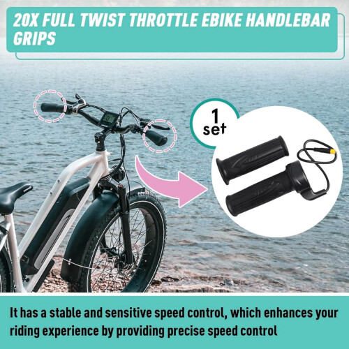 Electric Bicycle Throttle Grip Kit ABS PVC 12V-72V 2