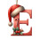 Pre-Lit Green Artificial Christmas Tree 90 cm Flame 3