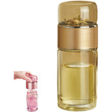 Glass Tea Infuser Bottle 3-in-1 Double-Layer Leak-Proof