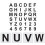 Stencil Paint Set Alphanumeric Hollow-Out Template 2 Sets 6