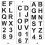 Stencil Paint Set Alphanumeric Hollow-Out Template 2 Sets 7