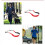 Neoprene Glasses Strap Red Universal 1 Set 42 x 0.8 in 5