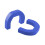 Front Tow Hooks Covers Blue Replacement Hitch Parts 4