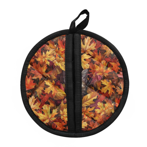 Maple Leaf Pot Mat and Heat-Resistant Cat Gloves 1