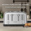 4-Slice Toaster Brushed Stainless Steel 1500W 2