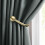 Curtain Holdbacks Wall Mounted Drapery Tiebacks Matte Black 2