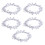 Star Tree Decorations Rattan Silver 5 Pieces 1