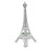 Décoration de table rétro Tour Eiffel en alliage argenté (1 pièce) 8