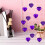 Heart-Shaped Ornament Purple 12 Pcs 3