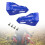 Motorcycle Hand Guards Blue Universal Fit 7