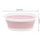 Foldable Washbasin Portable Space-Saving Pink 2