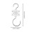 Snowflake Ornament Hooks Metal Wire 10-Pack Silver 2