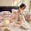 Bubble Rabbit Velvet Throw Blanket 150x200cm Gradient 4