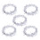 Star Tree Decorations Rattan Silver 5 Pieces 4