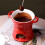 Ceramic Fondue Pot Set Tealight Powered 1 Fork 8