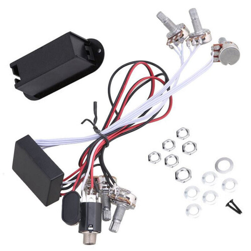 Preamp 3-Band EQ Harness for Active Guitar Pickups 1