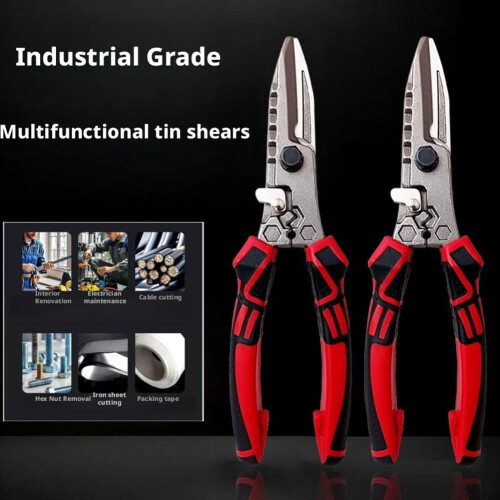 Steel Electrician Scissors with Wrench Function 1 Pc 1
