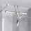 Frameless Glass Shower Door Towel Hooks Silver 3-Pack 5