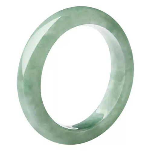Natural Jadeite Jade Band Ring Green Size 6-11 1